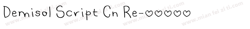 Demisol Script Cn Re字体转换